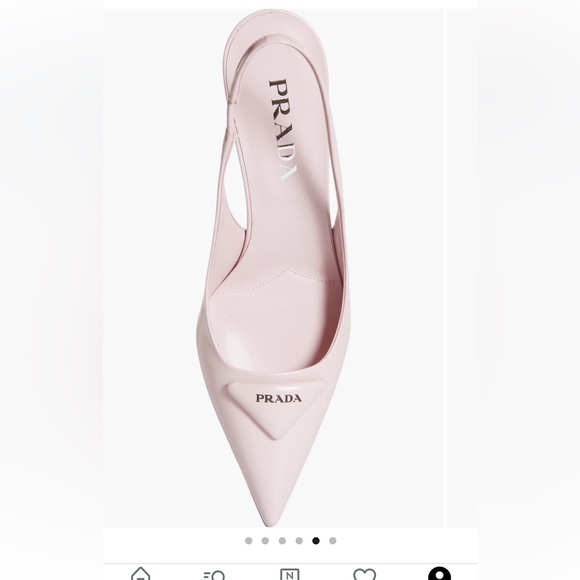 NWT PRADA Modellerie Pointed Toe Slingback Pump size 39 brand new - Picture 2 of 5
